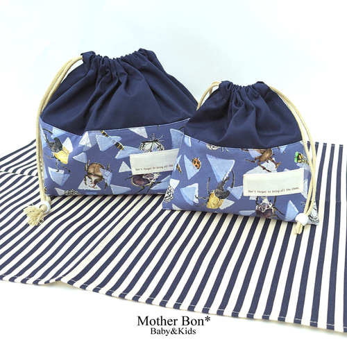 ⭐小花柄⭐巾着　M　お弁当袋★入園入学 ⭐小花柄⭐巾着 M お弁当袋☆入園入学