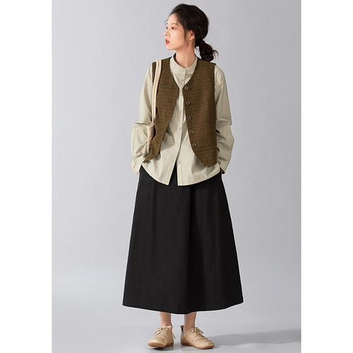 コットン素材スカート 10-175015-2.jpg
