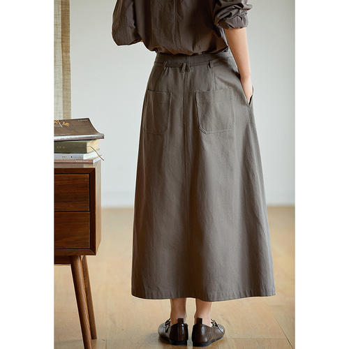 着画あり!!ブラックスキャンダル 転写 テンセル アシンメトリー スカート テンセルコットン混紡スカート ウエスト紐付き シンプルスカート