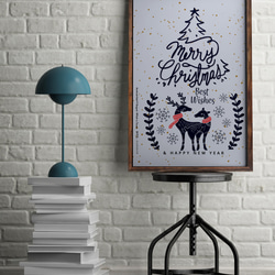小麋鹿與媽媽聖誕卡【CM17018】洛可可草莓 WELKIN手創明信片 第1張的照片