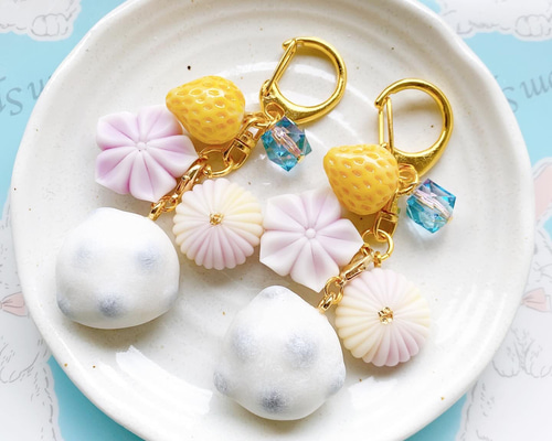 樹脂粘土で作るフェイク和菓子】ふんわりかわいい椿のねりきり3