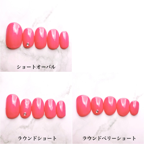 チップサイズ表♡サイズオーダー方法 ネイルチップ（つけ爪