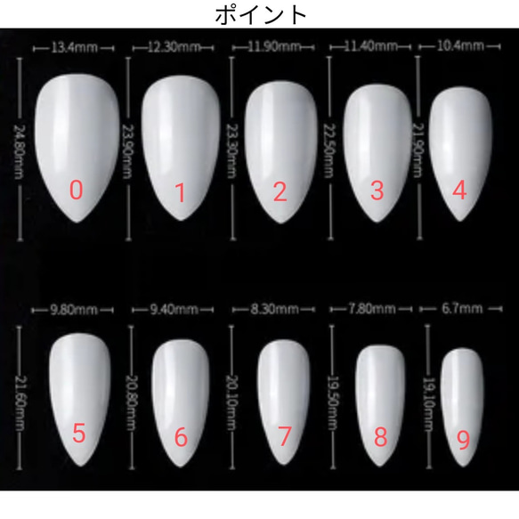 ネイルチップサンプル 2枚目の画像