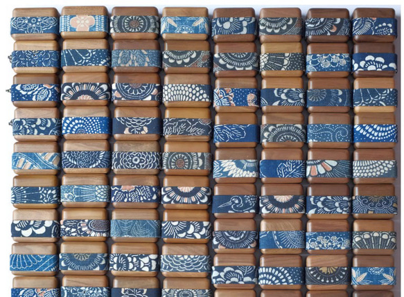 AirPods ケース エアーポッズプロケース カバー 古代の藍染め 草木染め 高級天然素材 天然 木イタリア  本革 12枚目の画像