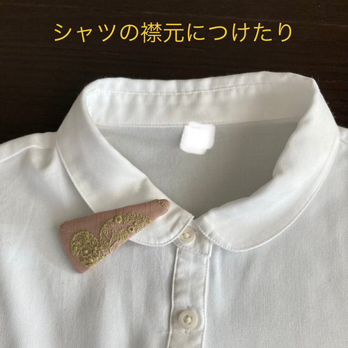 ミナペルホネン使用❤️ さんかくパッチンピン♪ パッチン ミナペルホネン使用❤️ さんかくパッチンピン♪ パッチン