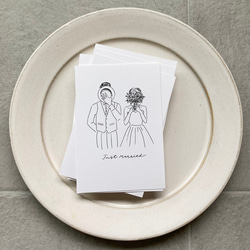 【 結婚報告カード 】 ハガキサイズ 10枚 3枚目の画像
