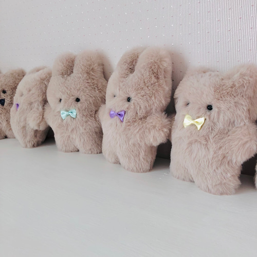 つるつる、ホワホワ、イエティうさぎのウサティ☆手のひらサイズの