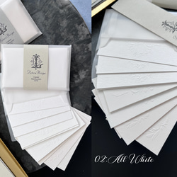 ネーム＆メッセージカード12枚セット// BLUE＆WHITE 5枚目の画像