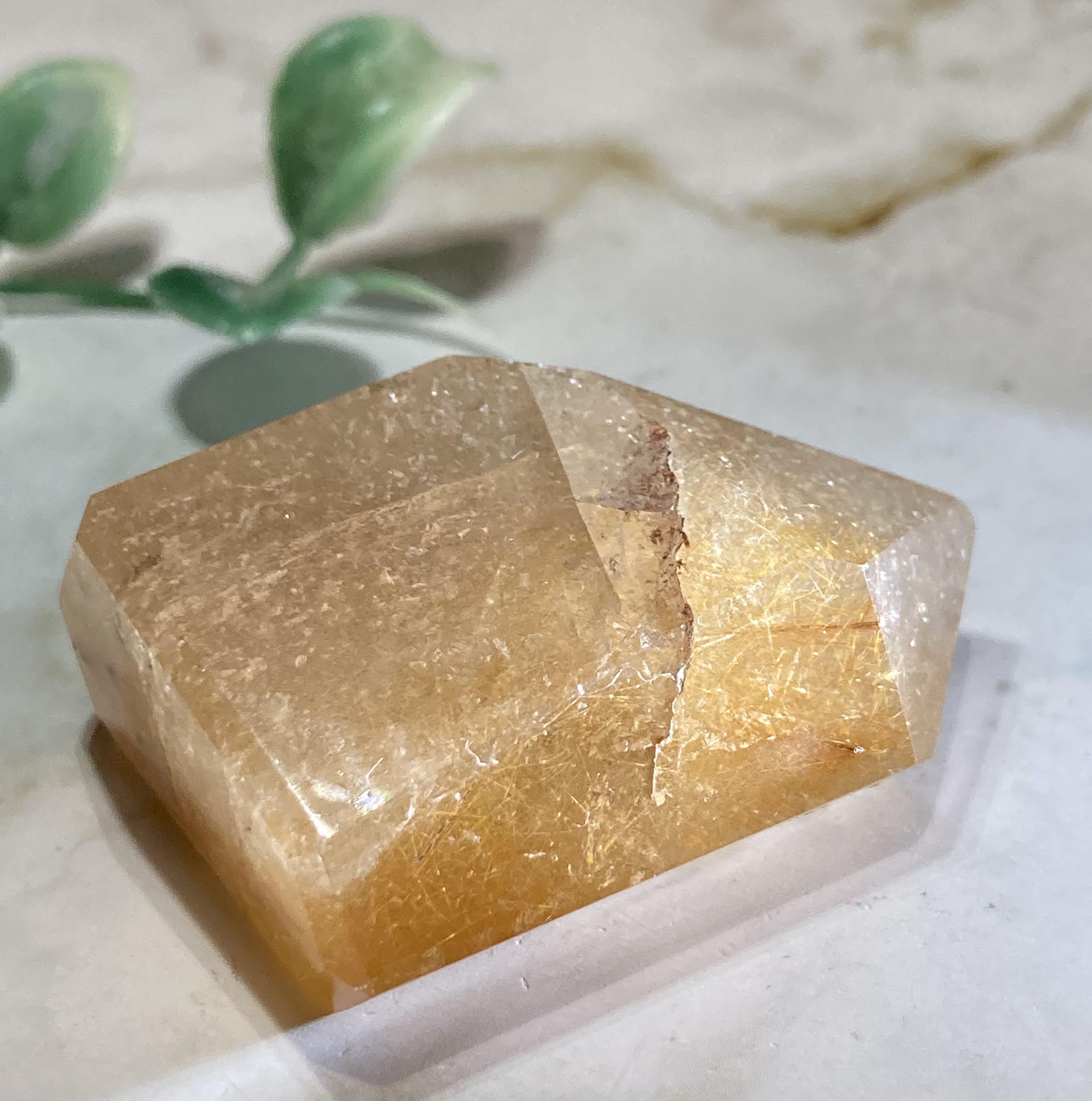 サンセット アンフィボール✨　ルチルクォーツ ポイント　ポリッシュ　原石 サンセット アンフィボール✨ ルチルクォーツ ポイント ポリッシュ 原石