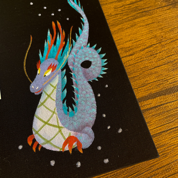 【大サイズ】手描き一点物　2024年干支　辰/御朱印帳 3枚目の画像