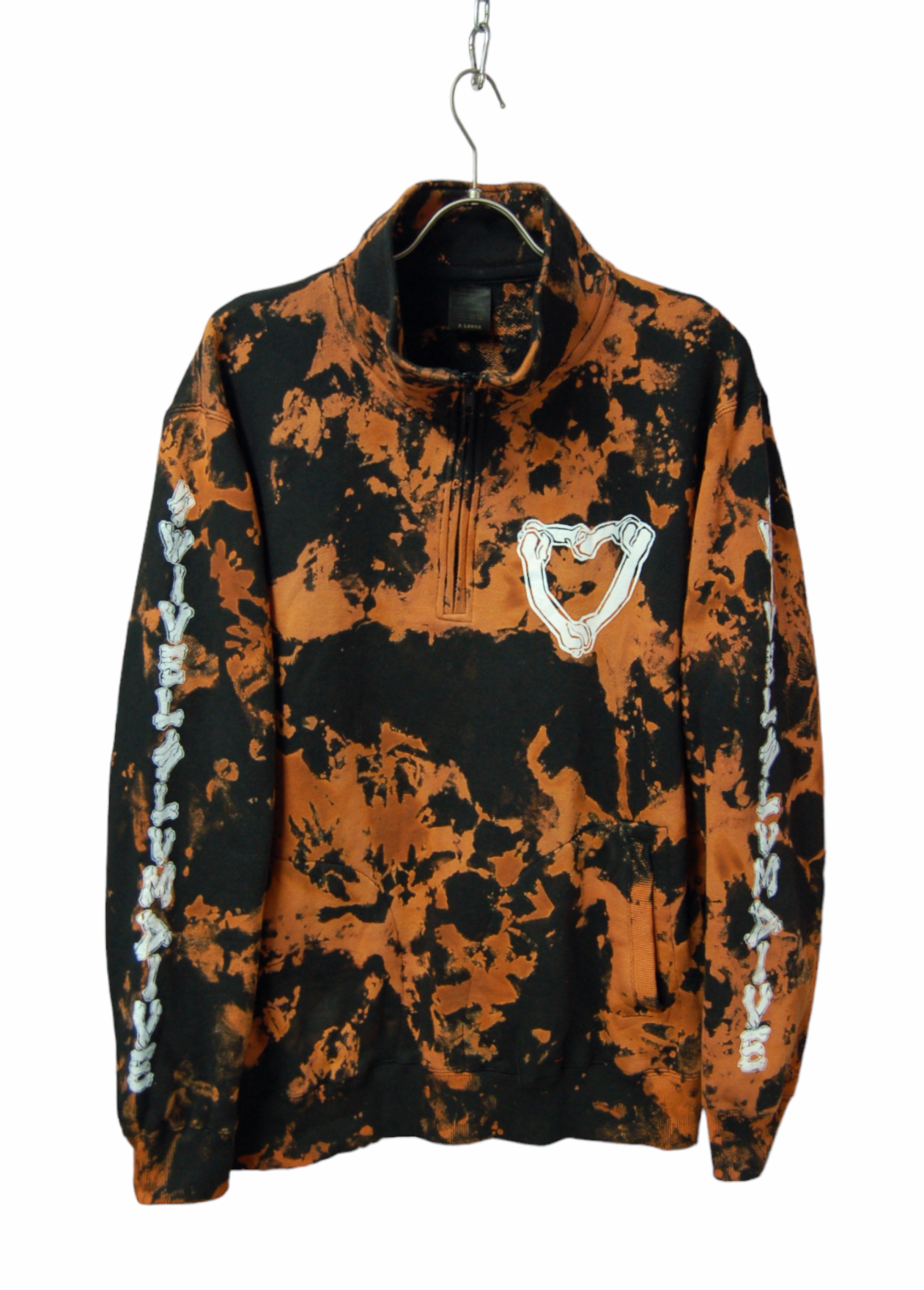 ssd♡bones　ハーフジップスウェット