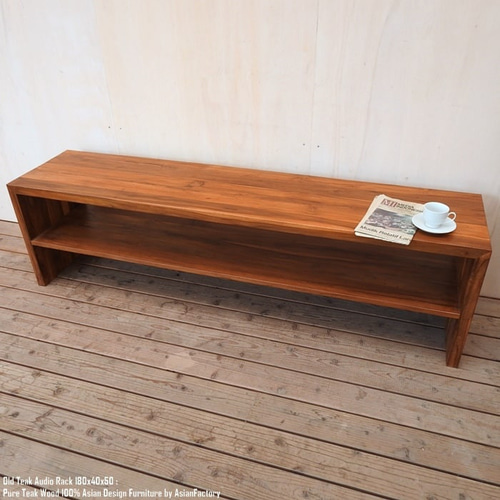 オールドチーク無垢材◾️テレビボード/ AVボード/ ディスプレイ台 楽天市場】送料無料 オールドチーク無垢材 テレビ台 120cm LNR