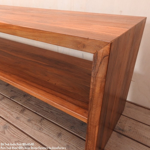 オールドチーク無垢材◾️テレビボード/ AVボード/ ディスプレイ台 オールドチーク無垢材◾️テレビボード/ AVボード/ ディスプレイ