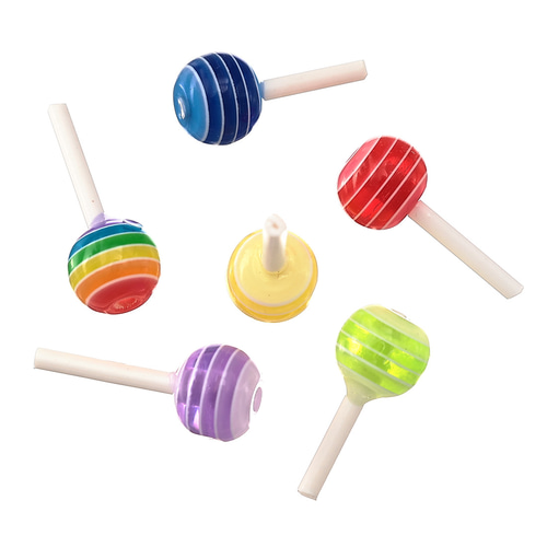 ネイルパーツ 飴 6mm カラフル 200個 キャンディー お菓子 レジン