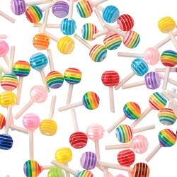 ネイルパーツ 飴 6ｍｍ カラフル 200個 キャンディー お菓子 レジン 封入 立体 ハンドメイド BD3573 1枚目の画像