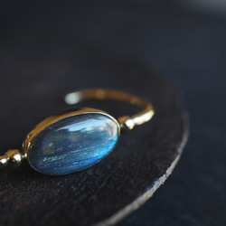 labradorite brass bangle (hekiraku) 11枚目の画像