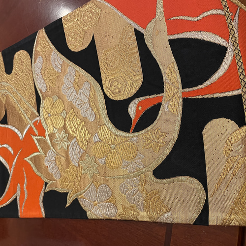 Fum様オーダー専用ページ　テーブルランナー高級正絹丸帯、袋帯リメイク 2514豪華刺繍 お正月用正絹テーブルランナー 帯リメイク