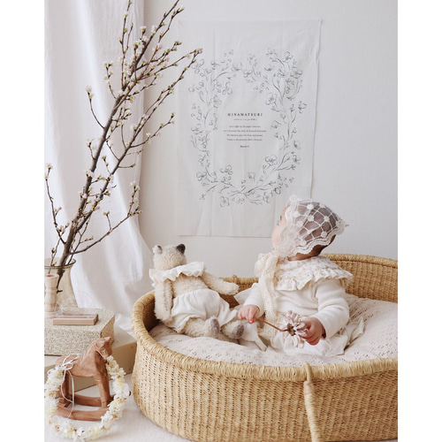 早割】Hinamatsuri tapestry / sakura | タペストリー | ひなまつり
