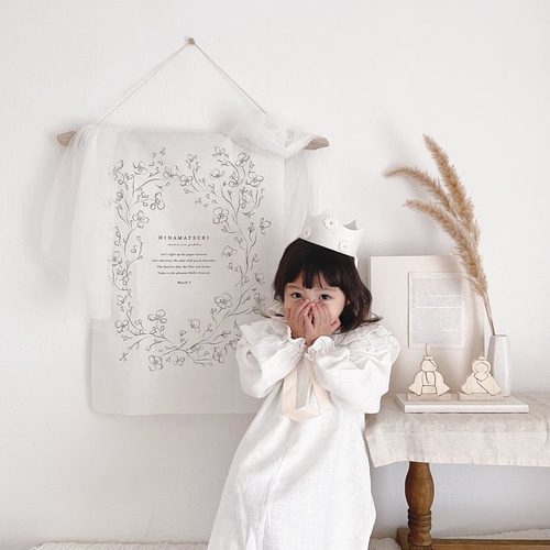 早割】Hinamatsuri tapestry / sakura | タペストリー | ひなまつり