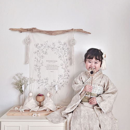 タペストリー 早割】Hinamatsuri tapestry / sakura | タペストリー | ひなまつり