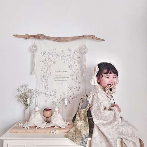 Hinamatsuri tapestry / sakura | タペストリー | ひなまつり | 雛人形