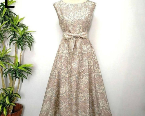 着物リメイク　ジャンパースカート　大島紬ワンピース　2WAY ノースリーブ　正絹 着物リメイク ワンピース ジャンパースカート 花柄 2WAY