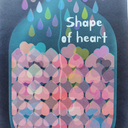 【SHAPE OF HEART】愛の形　アート イラスト デザイン ポスター A4 A3 インテリア 6枚目の画像