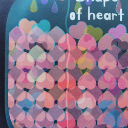 【SHAPE OF HEART】愛の形　アート イラスト デザイン ポスター A4 A3 インテリア 2枚目の画像