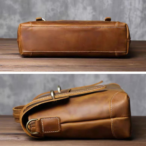 A4サイズ メッセンジャーバッグ ショルダーバッグ 本革 斜めがけ 大