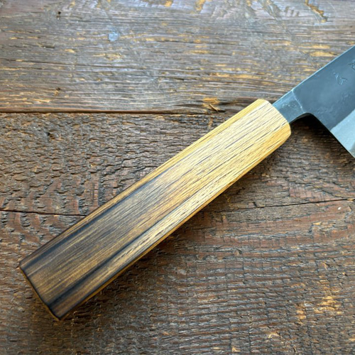 浮世絵三徳黒打包丁 三徳 青紙2号 黒打 黒檀柄 165mm – MUSASHI
