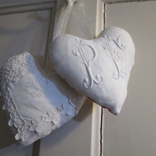 Les charme de porte アンティーク手刺繍レースとファブリックの