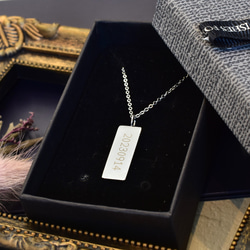 刻印20文字無料】世界でひとつだけのオリジナル プレート ネックレス