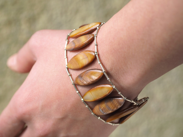 Ladder bracelet 'marquise shell' 7枚目の画像