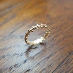 suit silver ring(gold plating) 3枚目の画像