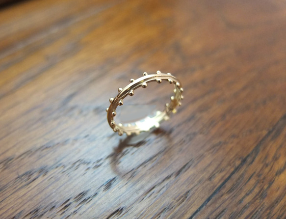 suit silver ring(gold plating) 3枚目の画像