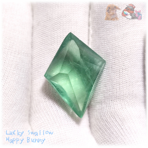 おいしそうな グリーンフローライト ダイソー産 加工品 No.6113 天然石