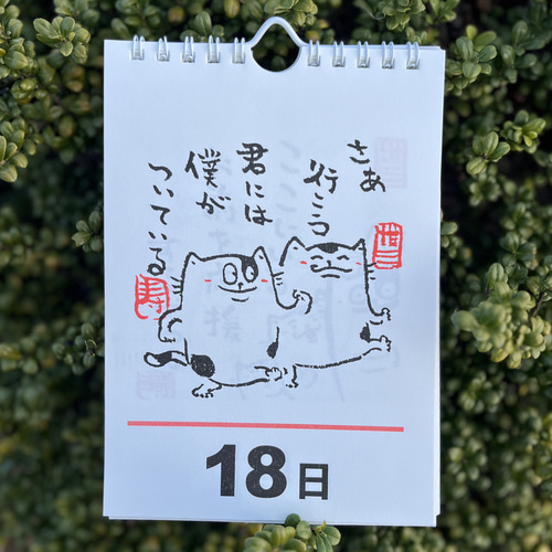 元気のでる日めくりカレンダー カレンダー 2つボタン 通販 17049551