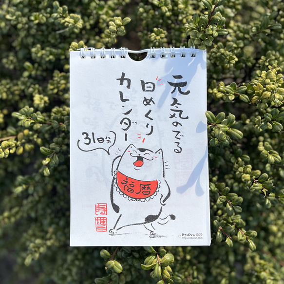 元気のでる日めくりカレンダー カレンダー 2つボタン 通販 17049551