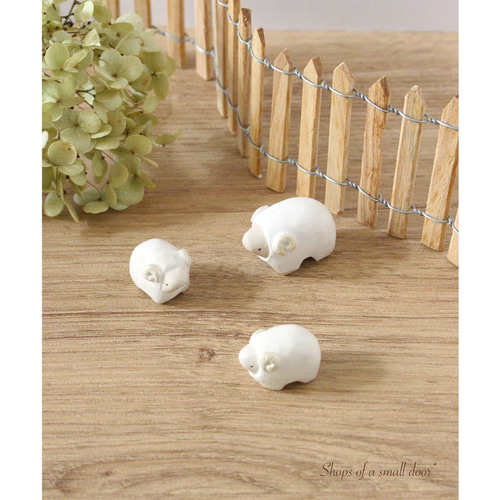 陶器製ひつじの置物（大・小） 楽入釜　1023 リサラーソン LisaLarson 陶器 ひつじのフアレン Lisa Larson リサ