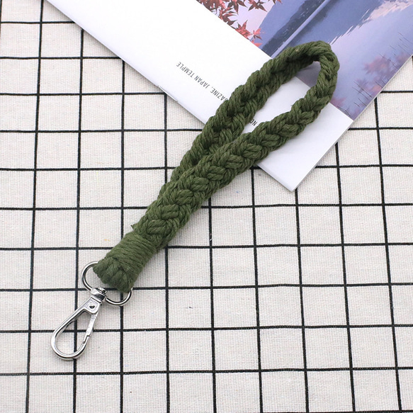 選べるカラー ショルダーストラップ 編みスマホショルダースマホショルダー 22cm 19枚目の画像