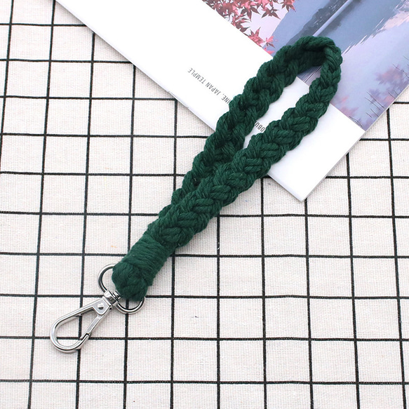 選べるカラー ショルダーストラップ 編みスマホショルダースマホショルダー 22cm 17枚目の画像