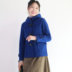 気品ある【ロイヤルブルー】ウール素材ショート丈ダッフルコート♥ 5枚目の画像