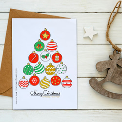 點點耶誕樹聖誕卡【CM17064】洛可可草莓 WELKIN手創明信片 第3張的照片
