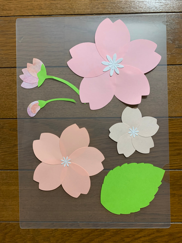 壁面飾り＊季節の花シリーズ【春のお花セット】 4枚目の画像