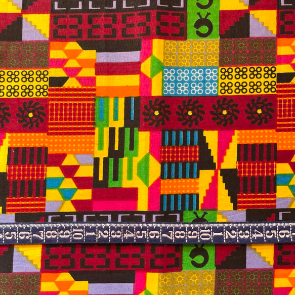 ハギレセット＊6枚組  生地  アフリカ布 アフリカン 小物作り ハンドメイド 手作り 手芸用品 布 カットクロス 8枚目の画像