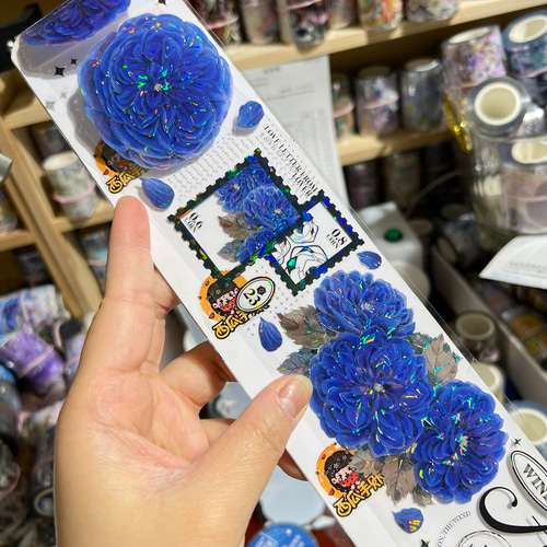海外 PETテープ マスキングテープ 青薔薇 Amazon.co.jp: マスキングテープ 特殊インク 美し 花 景色 建物