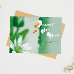 綠意  新年卡【CM17127】_洛可可草莓WELKIN明信片 聖誕卡片 禮物 第1張的照片