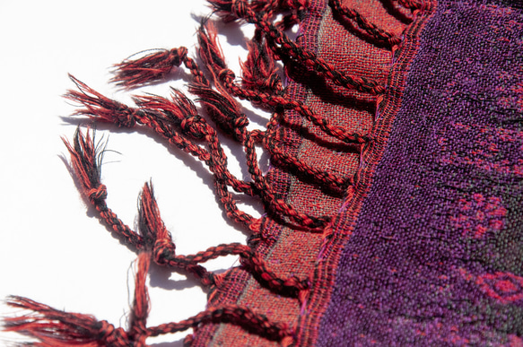 カシミア カシミア/ボイルドウールショール/ニットスカーフ/刺繍スカーフ/カシミアショール-フラワーメリノ クリスマスギフト交換 3枚目の画像