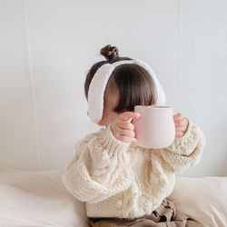 垂れ耳うさちゃんヘアバンド * うさぎ * ベビーヘアバンド* 編みぐるみ * うさぎのヘアバンド 1枚目の画像