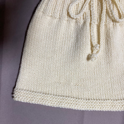 ちいぼたん様オーダー品　手編みオーバースカート　メリノウール使用 3枚目の画像